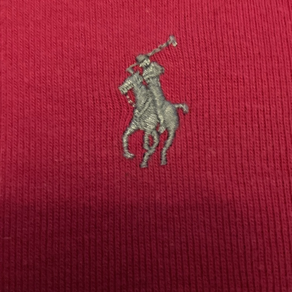 Ralph Lauren Sport long sleeve casual crew shirt large dark pink blue label - Picture 5 of 10